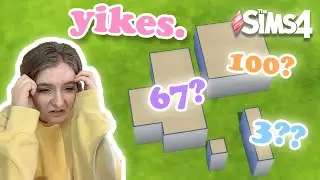 The Sims 4 but Every Room is a Random Size