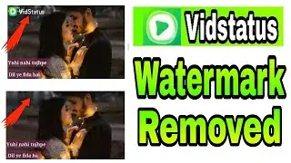 Vidstatus watermark remover | Vidstatus app se watermark kaise hataye