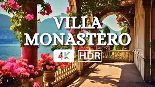 VILLA MONASTERO , VARENNA - WALKING TOUR IN ITALY 4K - THE MOST BEAUTIFUL VILLA ON LAKE COMO