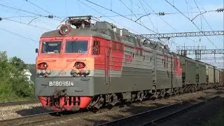 Электровозы ВЛ80С-1514 и ВЛ80С-1061 с грузовым поездом