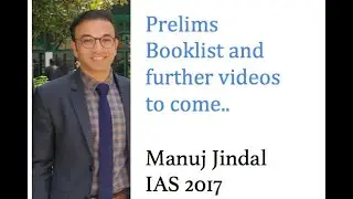 Booklist for UPSC IAS Prelims Exam | Manuj Jindal IAS