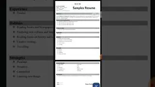 How to create a professional cv in word | resume for job application |  resume for job #resume #cv
