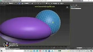 Boolean operation (with sphere) in 3ds max -Laureate Design Lab, School of design