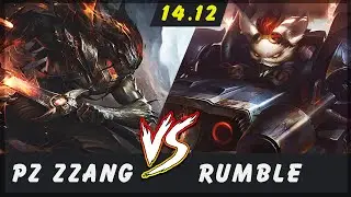Pz ZZang - Yasuo vs Rumble MID Patch 14.12 - Challenger Yasuo Gameplay