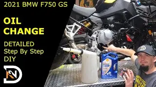 How to Change the Oil on a Motorcycle?  DETAILED STEP-BY-STEP DIY on a BMW F750GS F850GS Motorcycle