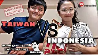 TAIWAN VS INDONESIA || CHALLENGE BELAJAR BAHASA (AYAM GORENG JADI AYAM POLENGG)