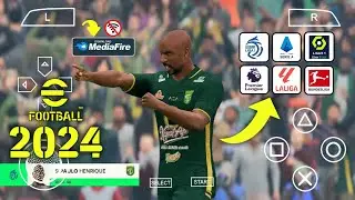 eFootball PES 2024 PPSSPP Mod BRI Liga Indonesia dan Eropa Full Transfer Terbaru Real Face