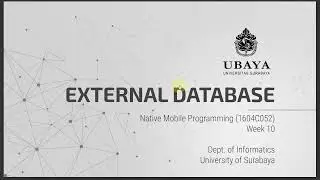 NMP Week 10 - Database External part (1/6)