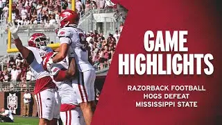 Highlights: Hogs Defeat Mississippi State | RAZORBACK FOOTBALL