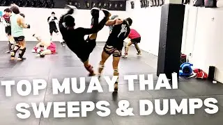 My TOP MUAY THAI Sweeps & Dumps (Highlight Compilation)
