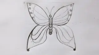 Como desenhar uma borboleta