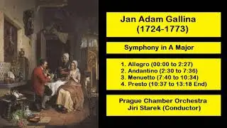 Jan Adam Gallina (1724-1773) - Symphony in A Major