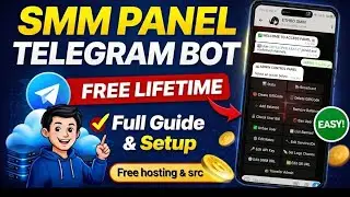 How To Make Own SMM Panel Telegram Bot. Full source Code Free Hosting Lifetime, Full Guidence.