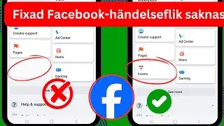 Så här åtgärdar du händelsefliken som saknas på Facebook 2024 | Events-fliken saknas problemlösning