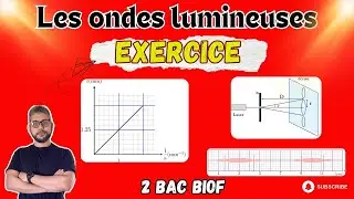 Exercice - Correction - Les ondes lumineuses -Extrait d'un examen blanc - 2BAC PC/ SM - Prof MOUSLIM