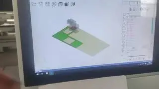 Program & simulate for cutting Customized Countertop (L-shaped, with two cutouts) (+86 15689699495)