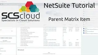 NetSuite Tutorial: Parent Matrix Item