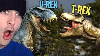 Reacting to TYRANNOSAURUS REX vs VASTATOSAURUS REX!