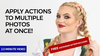 RESIZE Your Photos for Instagram IN SECONDS using BATCH (FREE IG Action Included)