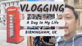 Vlogging my way towards Birmingham City Center with my friend.