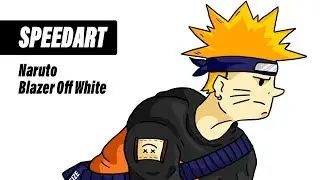 Naruto Hype com Nike Blazer Off White (SPEEDART)
