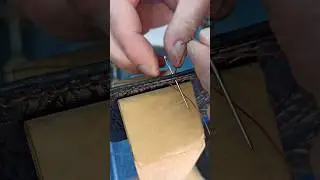 Изготовление ключницы, седельный шов с узлом.