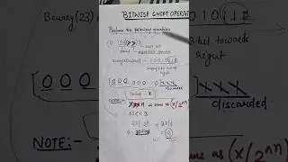 bitwise shift operator in C  (left shift operator and rightshift operator) with example in hindi
