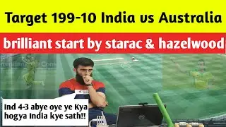 india vs australia icc world cup 2023 | 4- 3 (2 overs) | starc & hazelwood outstanding bowling