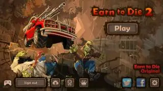 Earn to Die 2 - 4th Car (Police Car) Fully Upgraded though The Whole Track
