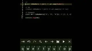 Convert an array of strings to numbers 