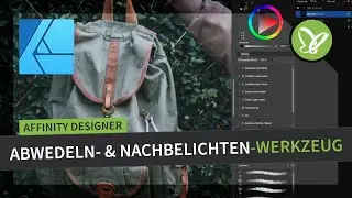 Affinity Designer-Tutorial: Abwedeln- und Nachbelichten-Werkzeug