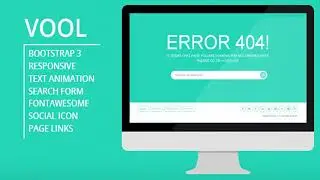 Vool - Responsive 404 Error Page | Themeforest Website Templates and Themes