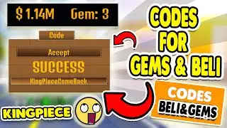 ALL *WORKING* ROBLOX KING PIECE CODES FOR BELI & GEMS DECEMBER 2020 👑CODES IN KING PIECE ROBLOX