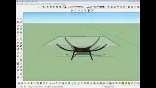 How to make modern dining table in sketchup .(Part 01)