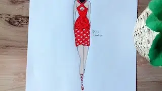 How To Draw Red Dress
