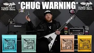 Brand New Ernie Ball Slinkys!! THE CHUGGIEST DEMO!