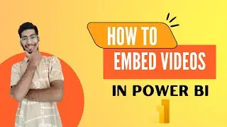 How to embed videos in Power BI || Power BI Tutorial || Videos in Power BI