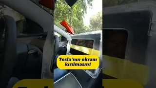 Tesla için ekran koruyucu aldım!