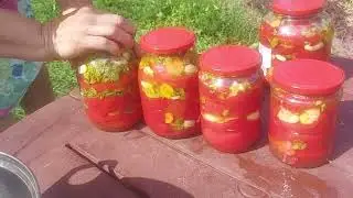 Лесни парени чушки /от тефтера на баба/. peppers pimientos  перец 甜椒 मिठी मिर्च
