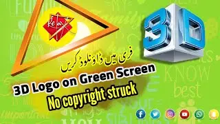 3D A to Z Alphabet on Green Screen || ❌️No Copyright || 🆓️Free Download || Green Screen 3D logo