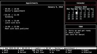 calcurse: a calendar and scheduling application