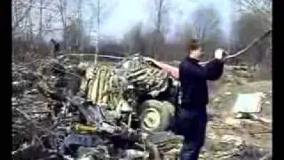 На месте Авиакатастрофы Ту-154 под Смоленском