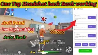 One tap headshot ।। 10x gfx tools for free fire max ।। anti dand app rank working headshot hack