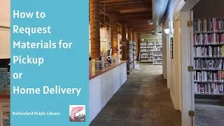 How to request materials for pickup or delivery