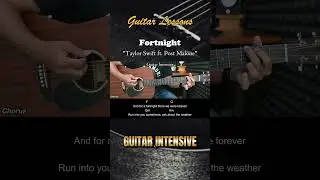 Fortnight - Taylor Swift feat. Post Malone | EASY Guitar Lessons #chordgitar #tutorialgitar