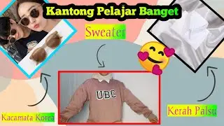 Shopee Haul!!!Sweater,Kerah Palsu & Kacamata Korea Murah ||VivitDc