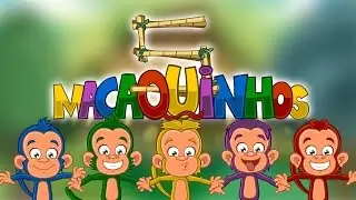 5 Macaquinhos ( five little monkeys) - Corujinha Encantada