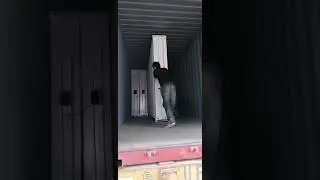 how to load folding container house into shipping container
