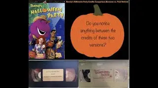 Barney's Halloween Party Credits Comparison (2024S & 2024 For Screener & Original)