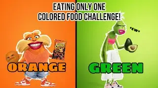 EATING ONLY ONE COLOURED FOOD FOR 24 HOURS!!